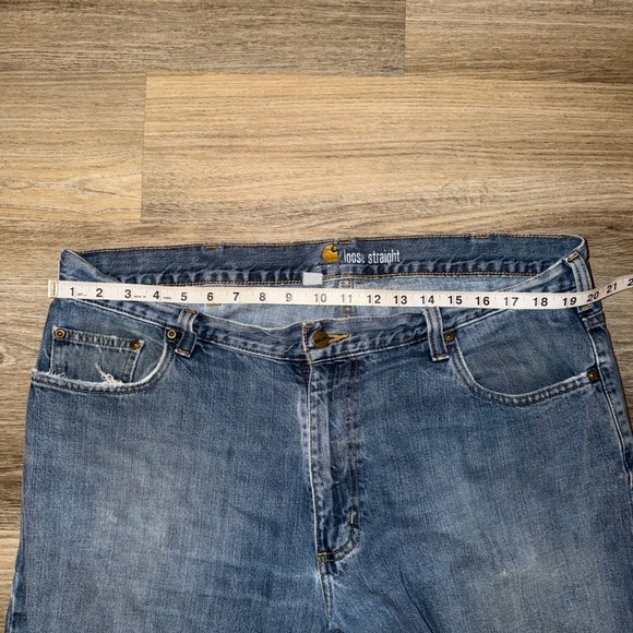 Carhartt Men's Loose Straight Denim Jeans 38x31 - Picture 4 of 7